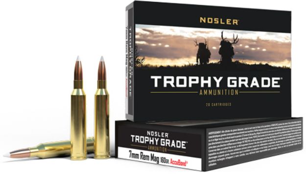 Picture of Nosler Trophy Grade 7Mm Rem Mag 160Gr Acubond 20Rd 10Bx/Cs