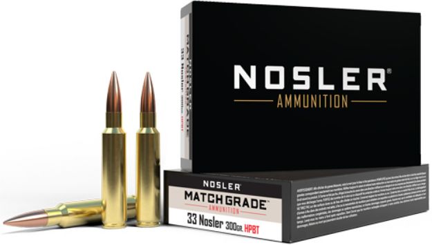 Picture of Nosler Match Grade 33 Nosler 300Gr Custom Hpbt 20Rd 10Bx/C<