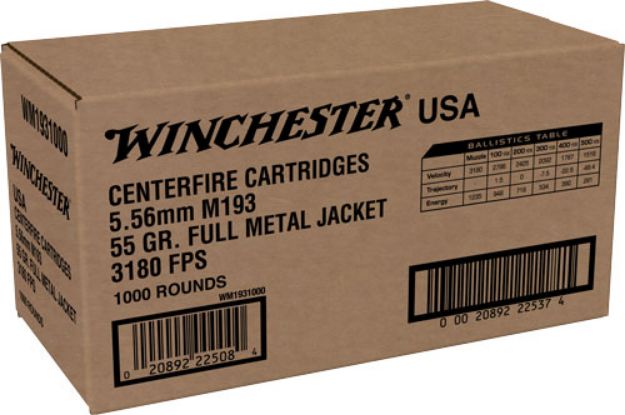 Picture of Winchester Usa 5.56X45 55Gr Fmj 1000Rd Case Lot