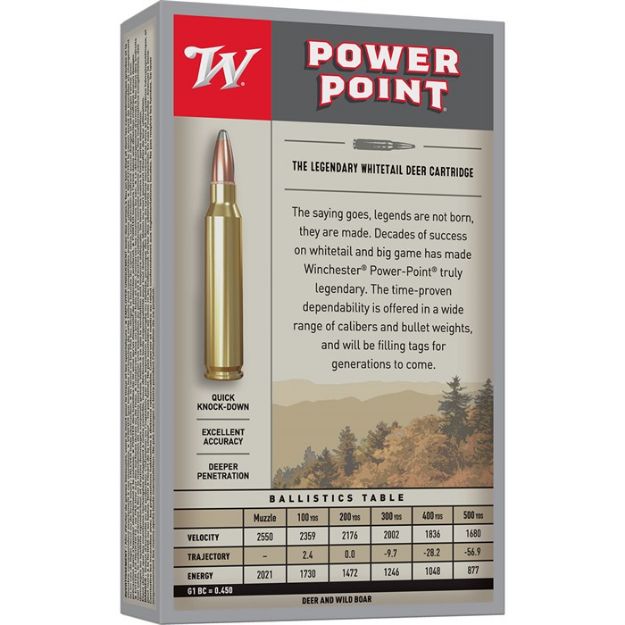 Picture of Winchester 6.5X55 Mauser 140Gr Power Point 20Rd 10Bx/Cs