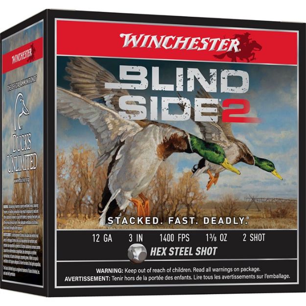 Picture of Winchester Blind Side 2 12Ga 3" 1-3/8Oz #2 25Rd 10Bx/Cs <