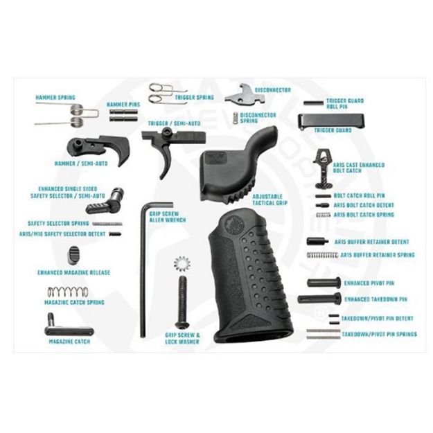 Picture of Battle Arms Enhanced Complete Lower Parts Kit Steel Black