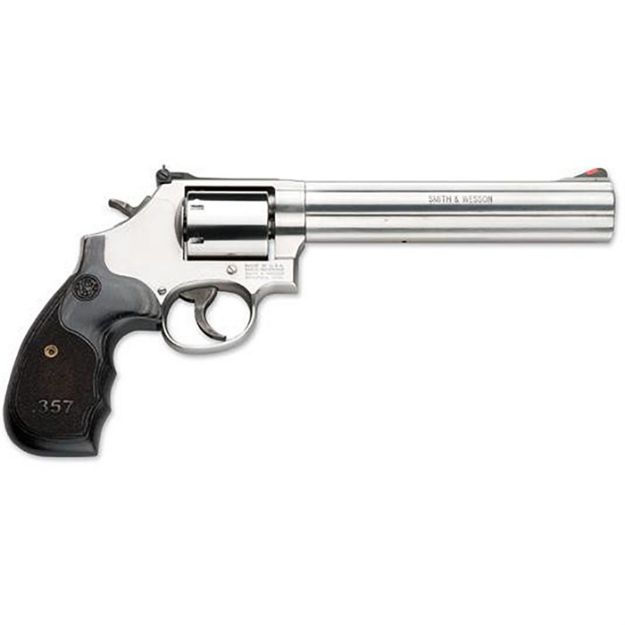 Picture of S&W 686 3-5-7 357 7" As 7-Sh Ss Unfluted Cylinder Wood