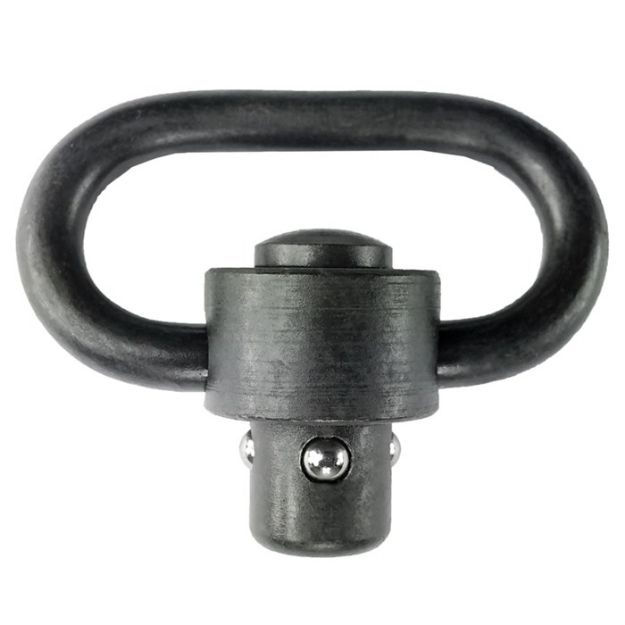 Picture of Grovtec Single Hd Push Button Swivel Black 1 1/4" 1-Pack
