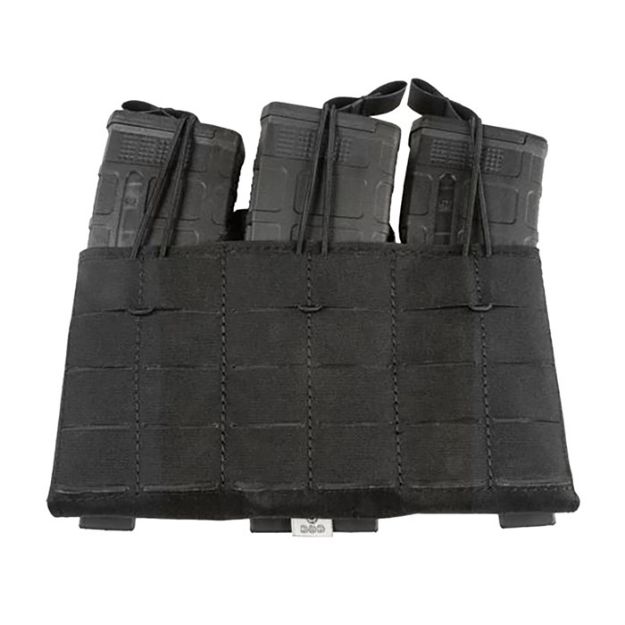 Picture of Grey Ghost Ge Triple Mag Panel 5.56 Mag Pouch Laminate Black