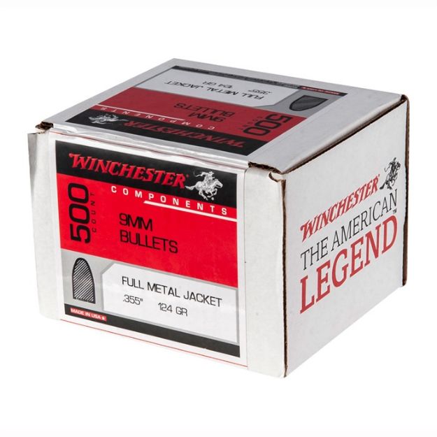 Picture of Full Metal Jacket Flat Base 9Mm (0.355'') 124Gr Fmjfb 500/Box