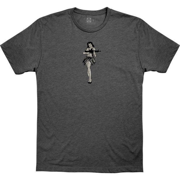 Picture of Hula Girl Cvc T-Shirt 2X Charcoal