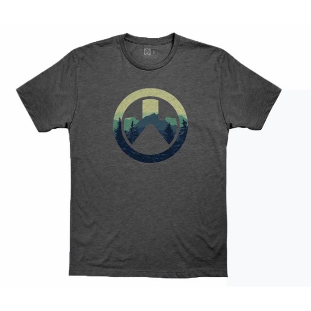 Picture of Cascade Icon Logo Cvc T-Shirt Charcoal Heather Medium