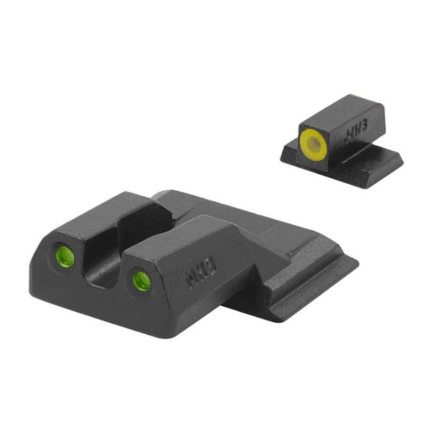 Picture of Hvs Set S&W M&P Shield, Yellow Outline Front