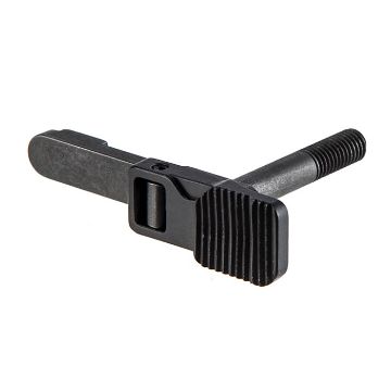 Show details for Ar-15 Enhanced Extended Mag Release Serrated Ambidextrous Picture of Ar-15 Enhanced Extended Mag Release Serrated Ambidextrous