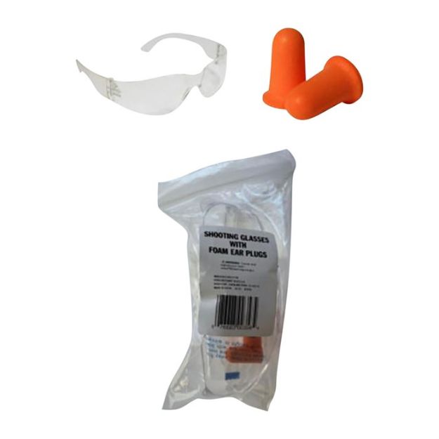 Picture of Shooting Glasses & Foam Ear Plugs Combo