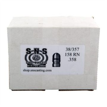 Show details for Cast 38 Caliber (.358'') 158Gr Round Nose Lead 500/Box Picture of Cast 38 Caliber (.358'') 158Gr Round Nose Lead 500/Box