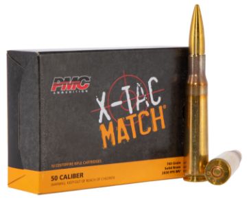 Show details for X-Tac Match 50 Bmg 740Gr Solid Brass 10/Box Picture of X-Tac Match 50 Bmg 740Gr Solid Brass 10/Box
