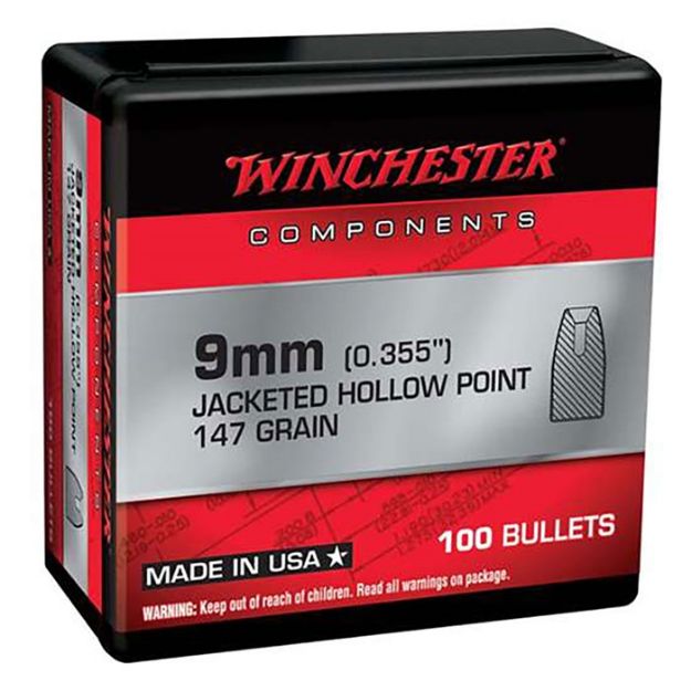 Picture of Jacketed Hollow Point Notched 9Mm (.355'') 147Gr Jhpn100/Box