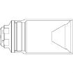 Picture of Mini Muzzle Brake 0.571 11/16-24 Thread Square Shoulder Blk