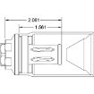 Picture of R2 Flash Hider 13.5X1lh Threads Taper Shoulder Black Nitride