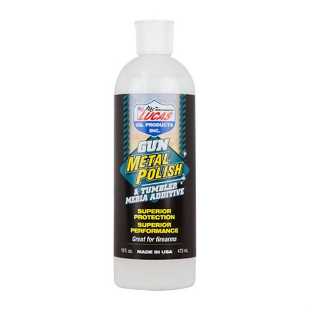 Picture of Lucas Oil 16Oz Gun Metal Polsh Tumbler Media Additive Liquid