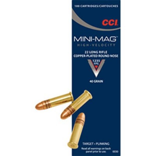 Picture of Cci Mini-Mag 22Lr 40Gr Lead-Rn 1235Fps 100Rd 50Bx/Cs