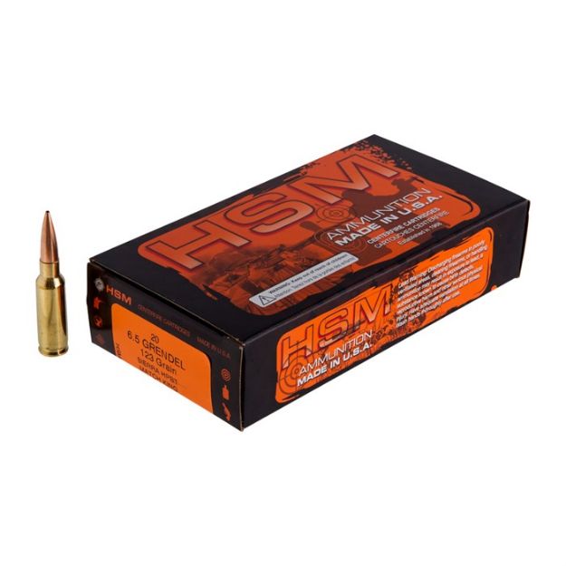 Picture of Hsm 6.5 Grendel 123Gr Match 20Rd 25Bx/Cs  <<