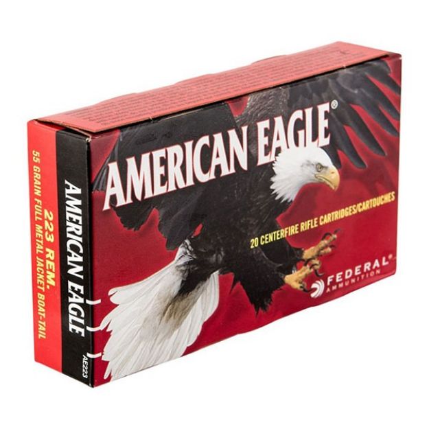 Picture of Federal Ae 223 Rem 55Gr Fmj-Bt 20Rd 25Bx/Cs