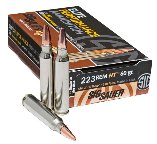 Picture of Sig Ammo 223 Rem 60Gr Elite Hunting Ht 20Rd 10Bx/Cs