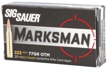 Show details for Sig Ammo 223 Rem 77Gr Open Tip Match 20Rd 10Bx/Cs Picture of Sig Ammo 223 Rem 77Gr Open Tip Match 20Rd 10Bx/Cs