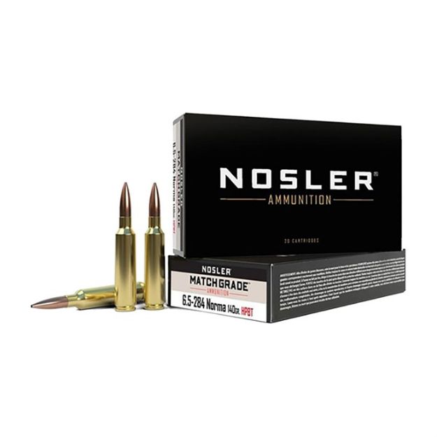 Picture of Nosler Match 6.5X284 Norma 140Gr Custom Hpbt 20Rd 10Bx/Cs