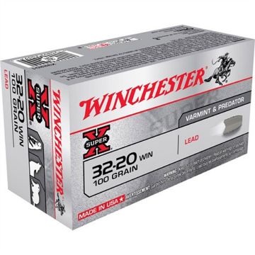 Show details for Winchester Super-X 32-20 Win 100Gr Lead-Fp 50Rd 10Bx/Cs Picture of Winchester Super-X 32-20 Win 100Gr Lead-Fp 50Rd 10Bx/Cs