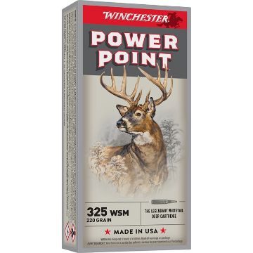 Show details for Winchester Super-X 325 Wsm 220Gr Power Point 20Rd 10Bx/Cs Picture of Winchester Super-X 325 Wsm 220Gr Power Point 20Rd 10Bx/Cs