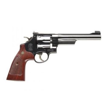 Show details for S&W 27 Classic 357Mag 6.5" As Blued Checkered Wood Grips Picture of S&W 27 Classic 357Mag 6.5" As Blued Checkered Wood Grips