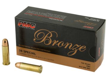 Show details for PMC BRNZ 38SPL 132GR FMJ 50/1000 Picture of PMC BRNZ 38SPL 132GR FMJ 50/1000