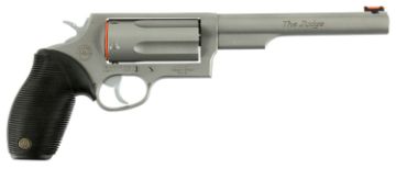 Show details for Taurus Judge 45Lc/410 3" 6.5" Fs 5-Shot Stainless Rubber Picture of Taurus Judge 45Lc/410 3" 6.5" Fs 5-Shot Stainless Rubber