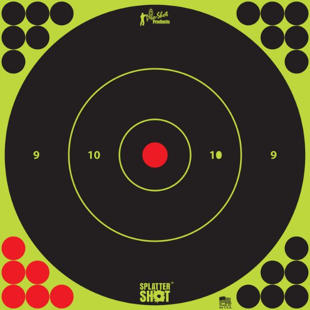 Picture of PRO-SHOT TARGET 12" GRN BULLSEYE 5PK