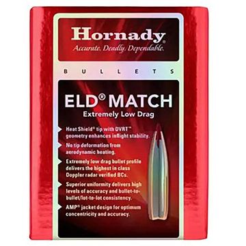 Show details for Hornady Bullets 6Mm .243 108Gr Eld-Match 100Ct 25Bx/Cs Picture of Hornady Bullets 6Mm .243 108Gr Eld-Match 100Ct 25Bx/Cs