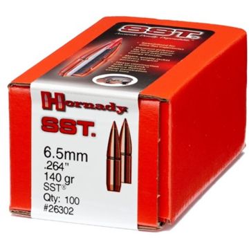 Show details for Hornady Bullets 6.5Mm .264 140Gr Sst 100Ct 15Bx/Cs Picture of Hornady Bullets 6.5Mm .264 140Gr Sst 100Ct 15Bx/Cs