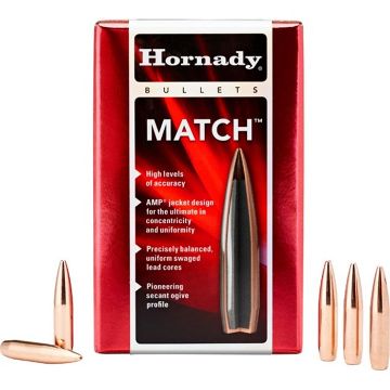 Show details for Hornady Bullets 6.5Mm .264 140Gr Bthp Match 100Ct 15Bx/Cs Picture of Hornady Bullets 6.5Mm .264 140Gr Bthp Match 100Ct 15Bx/Cs