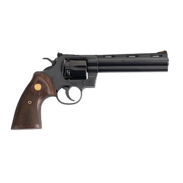 Show details for Colt Python 357Mag 6" 6Rd Blued Walnut Gold Medallion Picture of Colt Python 357Mag 6" 6Rd Blued Walnut Gold Medallion