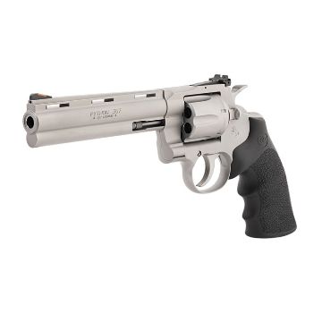 Show details for Colt Python 357Mag 6" 6Rd Matte Stainless Hogue Grips Picture of Colt Python 357Mag 6" 6Rd Matte Stainless Hogue Grips