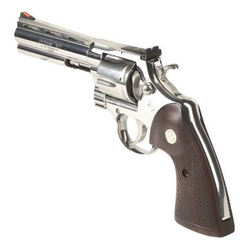 Show details for Colt Python 357Mag 5" 6Rd Stainless Walnut Grips Picture of Colt Python 357Mag 5" 6Rd Stainless Walnut Grips
