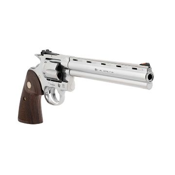 Show details for Colt Python 357Mag 8" 6Rd Stainless Walnut Grips Picture of Colt Python 357Mag 8" 6Rd Stainless Walnut Grips