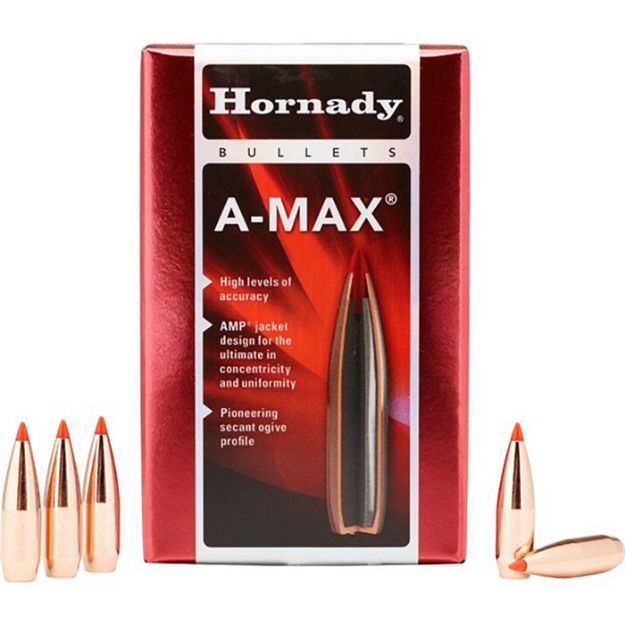 Picture of Hornady Bullets 30 Cal .308 168Gr A-Max 100Ct 15Bx/Cs
