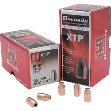 Show details for Hornady Bullets 9Mm .355 147Gr Xtp 100Ct 25Bx/Cs Picture of Hornady Bullets 9Mm .355 147Gr Xtp 100Ct 25Bx/Cs