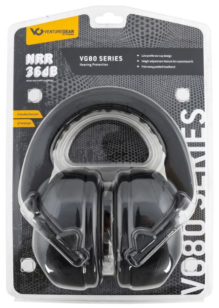 Picture of PYRA VGPM8011C EARMUFFS BLACK NRR26 CLAM PACK