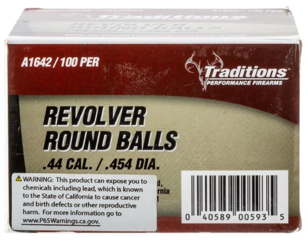 Picture of TRAD A1642 REVLVR ROUND BALL .454 100