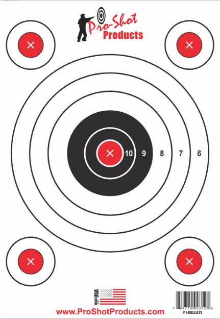 Picture of PROSHOT P1-BULLSEYE 9X13 SPLATTR SHOT BULLSEYE