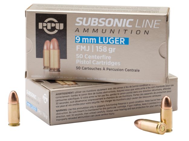 Picture of PPU PPS9MM 9MM LUG SUB 158 FMJ 50/20