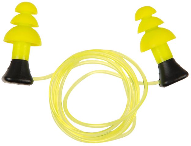 Picture of ALLEN 4118 ULTRX TETHERED SILICONE PLUG YEL 3PR