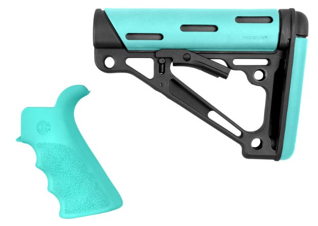Picture of HOG 13456 AR15 KIT GRIP/COLL BUTTSTOCK MIL AQUA