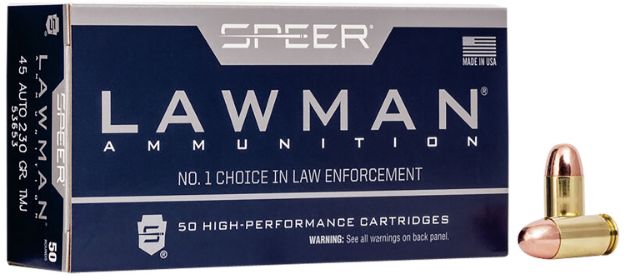 Picture of SPEER 53653 LAWMAN 45ACP 230 TMJ 50/20