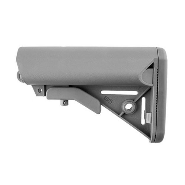 Picture of Ar-15 Enhanced Sopmod Stock Collapsible Mil-Spec Gray